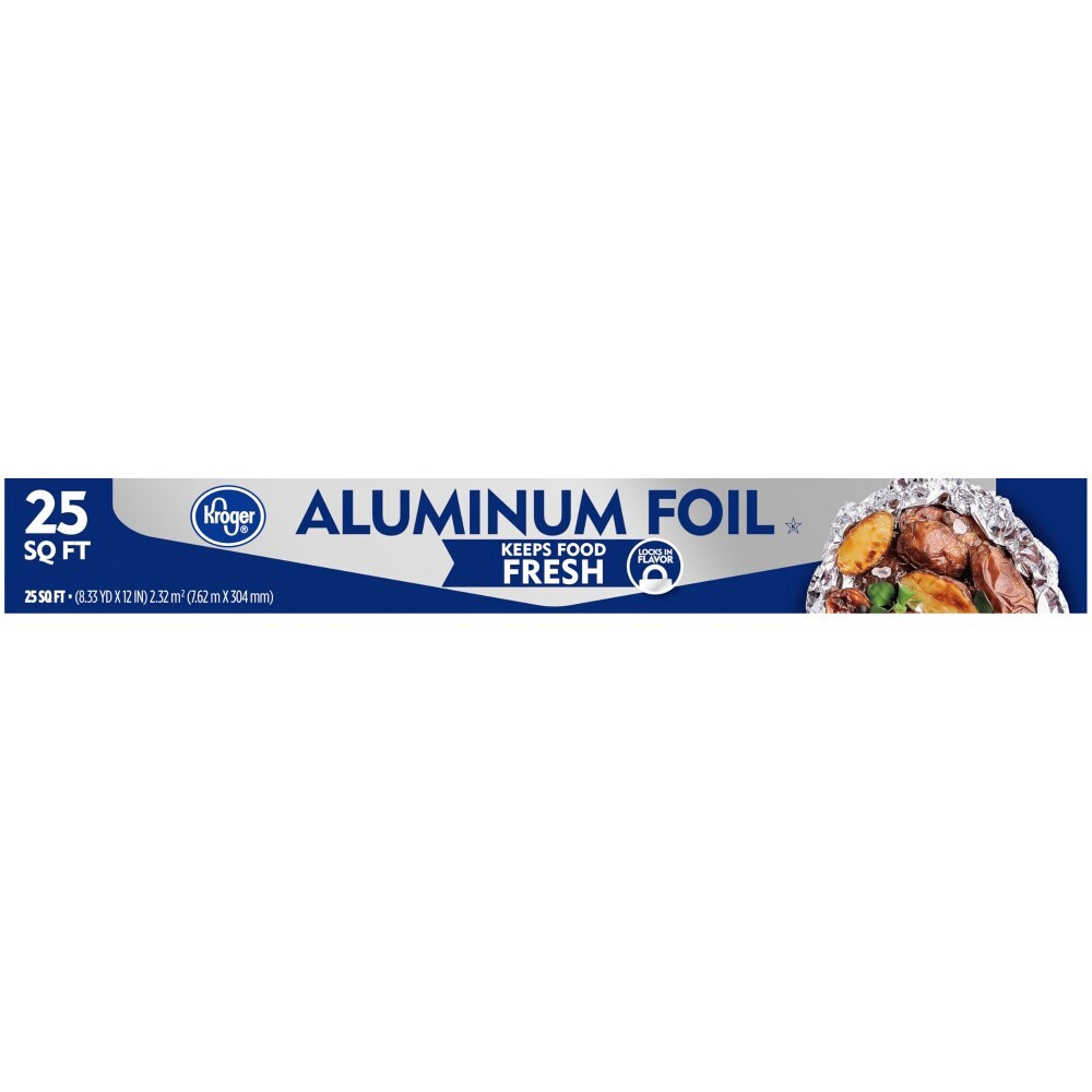 slide 4 of 4, Kroger Aluminum Foil, 25 sq ft