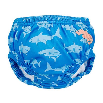 slide 1 of 1, Swim School Blue Reusable Swim Diaper, SM