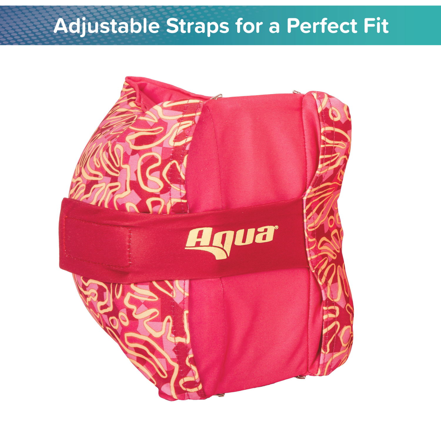 slide 7 of 8, AQUA LEISURE Aqua Fabric Arm Floats Assortment Pink, 1 ct