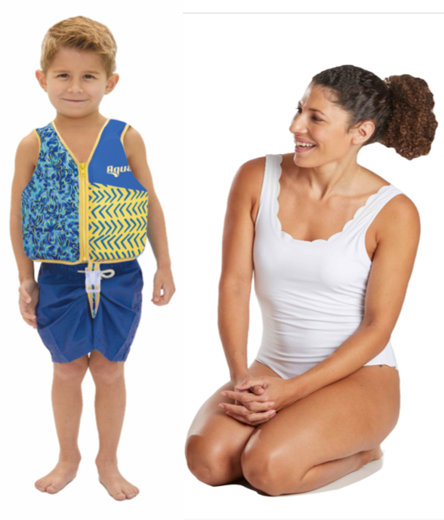 slide 2 of 2, AQUA LEISURE Aqua Swimster Swim Vest Blue, 1 ct