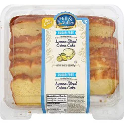 Hill & Valley Cake Creme Slice Sugar Free Lemon - Each