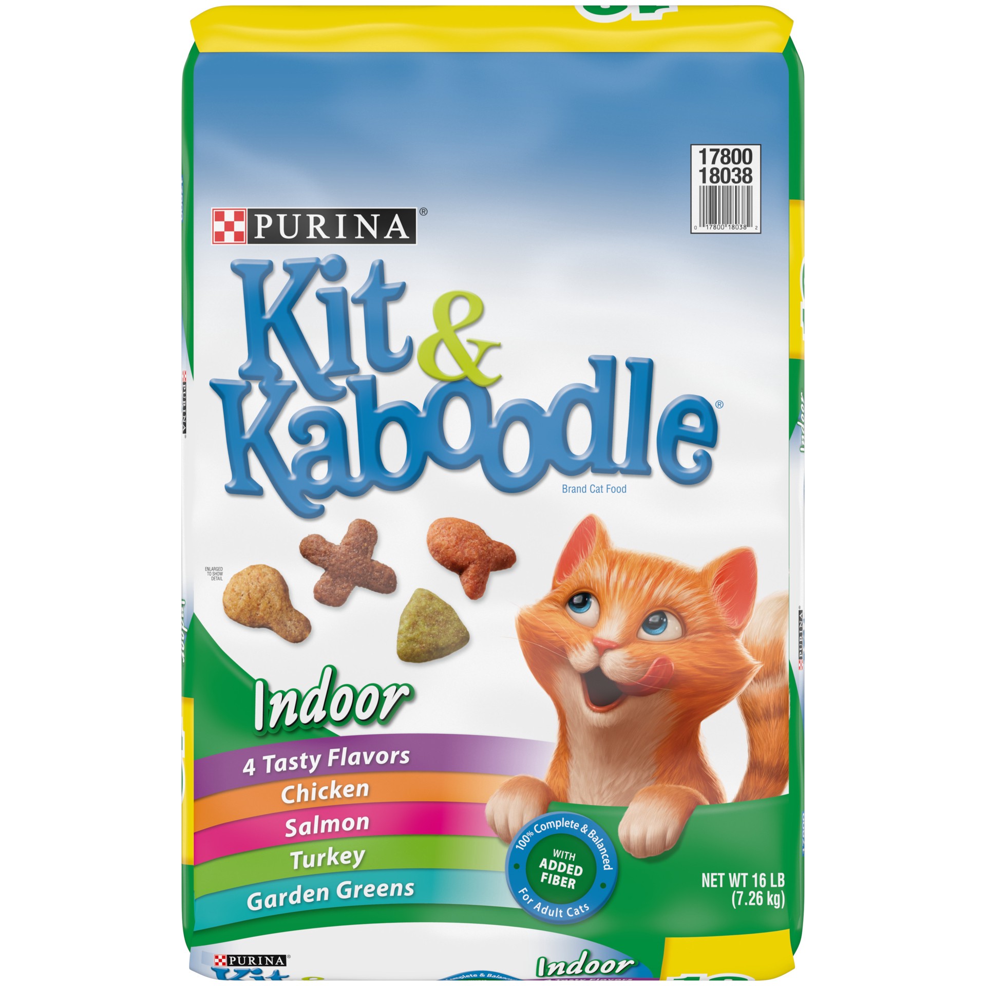 slide 1 of 8, Kit & Kaboodle Purina Kit & Kaboodle Indoor Dry Cat Food, Indoor, 16 lb