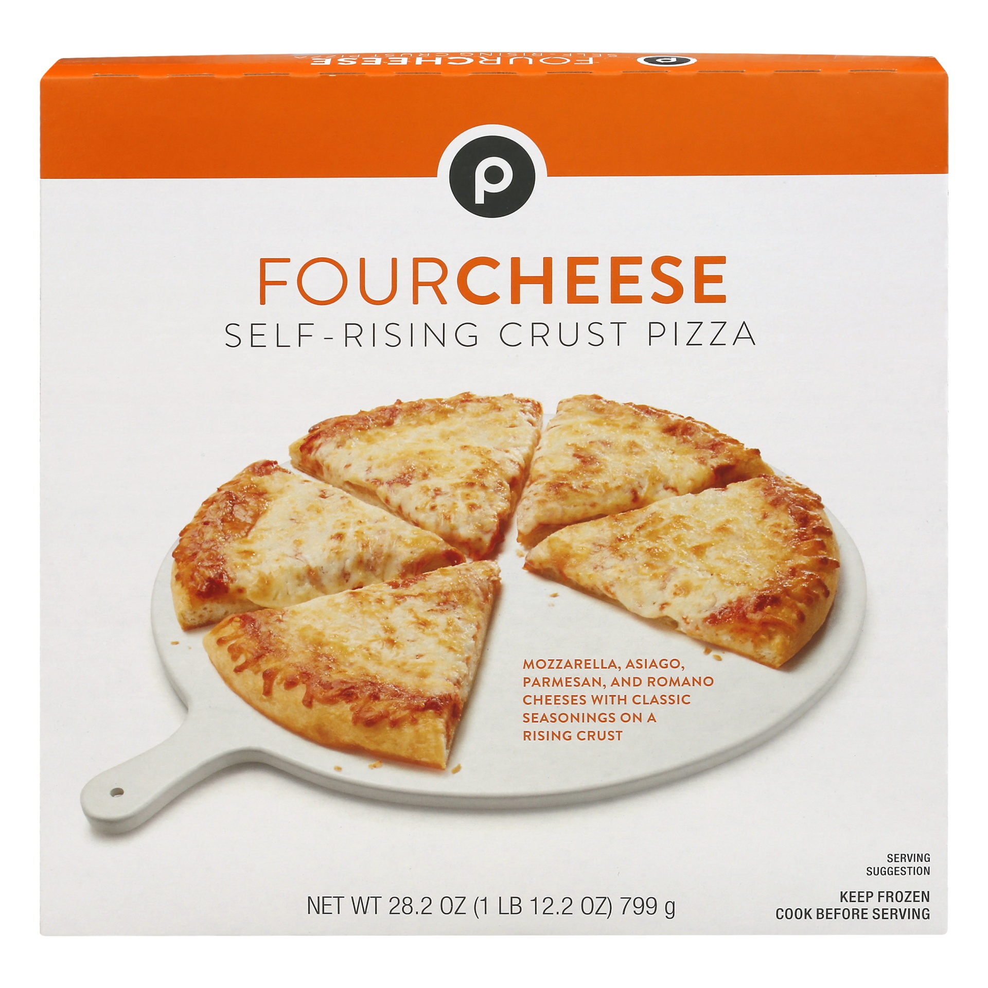 slide 1 of 1, Publix Self-Rising Crust Four Cheese Pizza, 28.2 oz