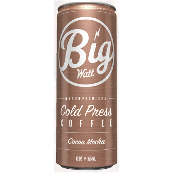 slide 1 of 1, Big Watt Coffee Cold Pressed Cocoa Mocha, 12 oz
