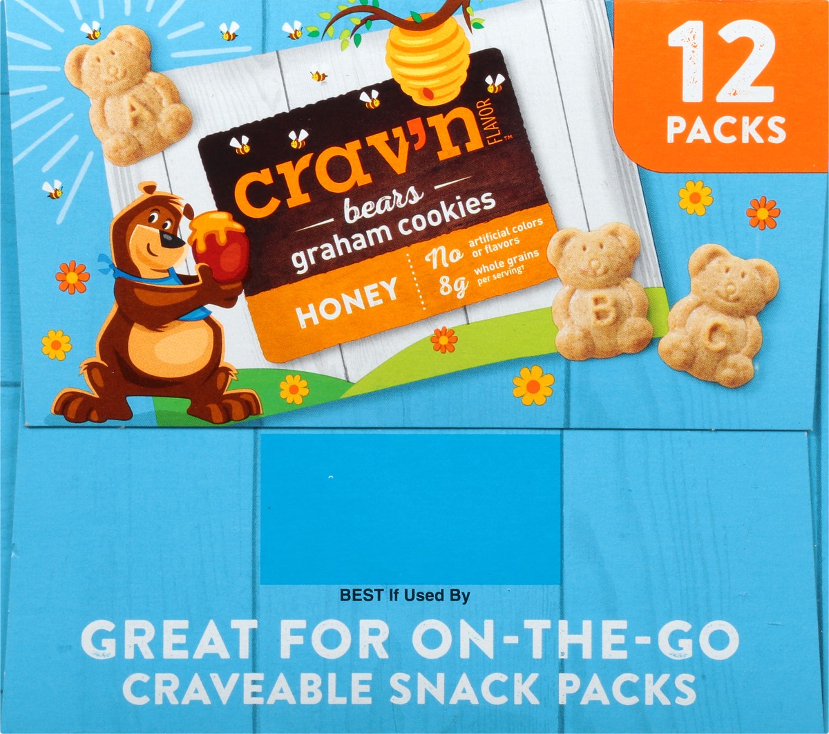 slide 9 of 10, Crav'n Flavor Honey Bears Graham Cookies, 12 oz