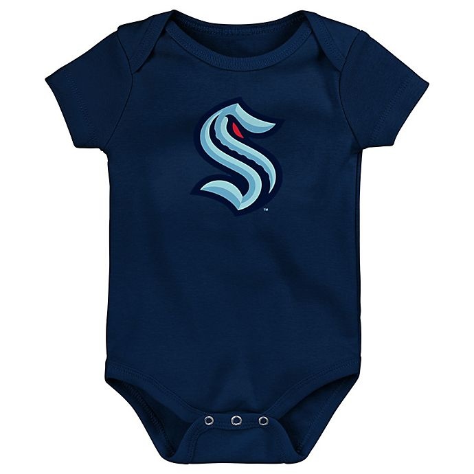 slide 1 of 1, NHL Seattle Kraken Infant Short Sleeve Bodysuit - Navy, 1 ct