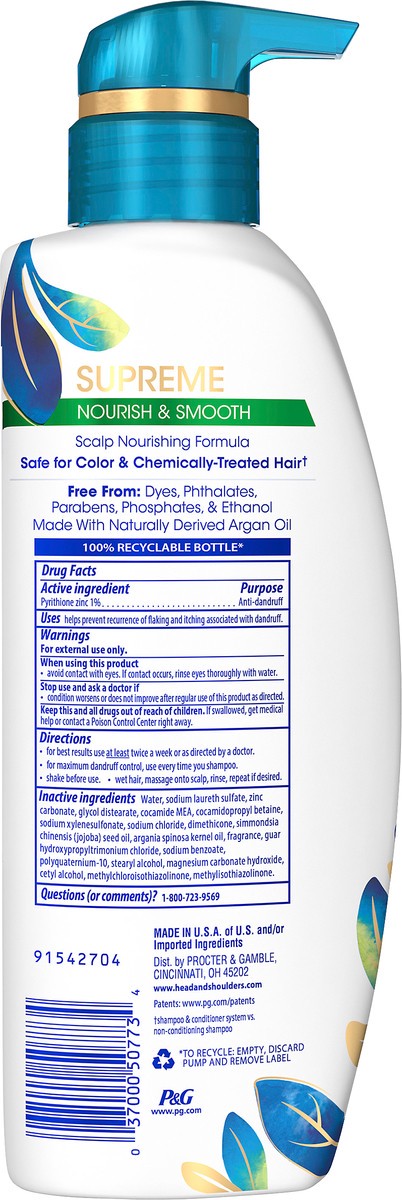 slide 2 of 3, Head & Shoulders Head&Shoulders Nourishing Shampoo Smooth, 11.8 fl oz