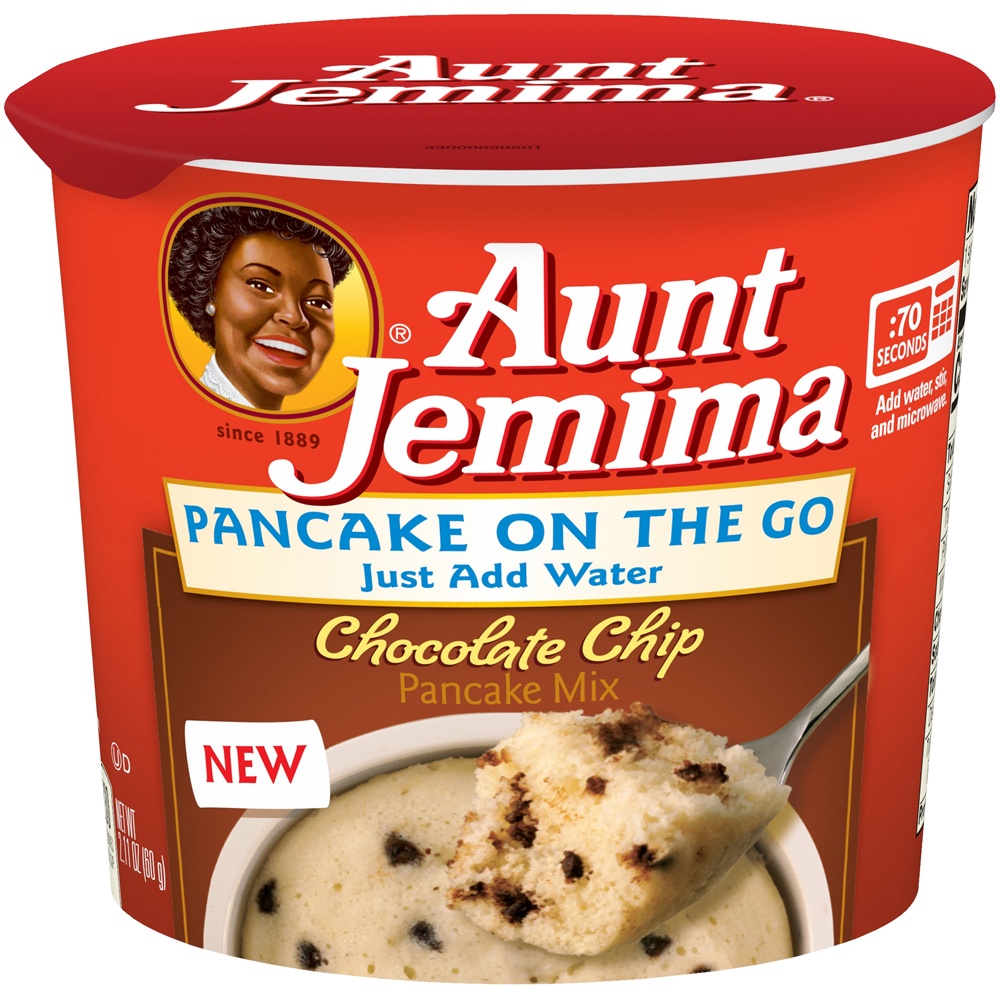 slide 2 of 6, Aunt Jemima Pancake On The Go Chocolate Chip Pancake Mix, 2.11 oz