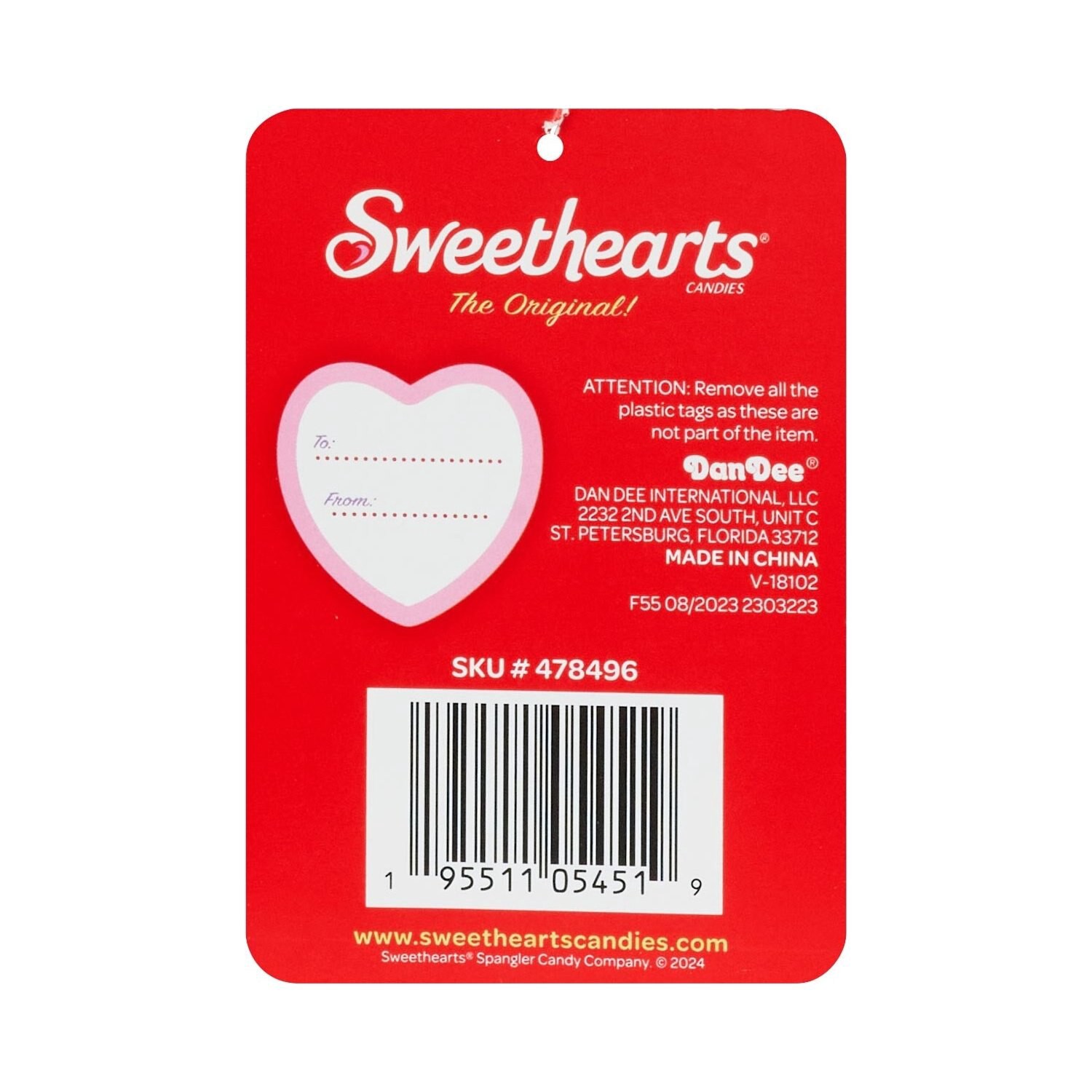 slide 5 of 6, Red & Pink Sweethearts® The Original! Pillow, Assorted Designs, 20.5 In, 1 ct