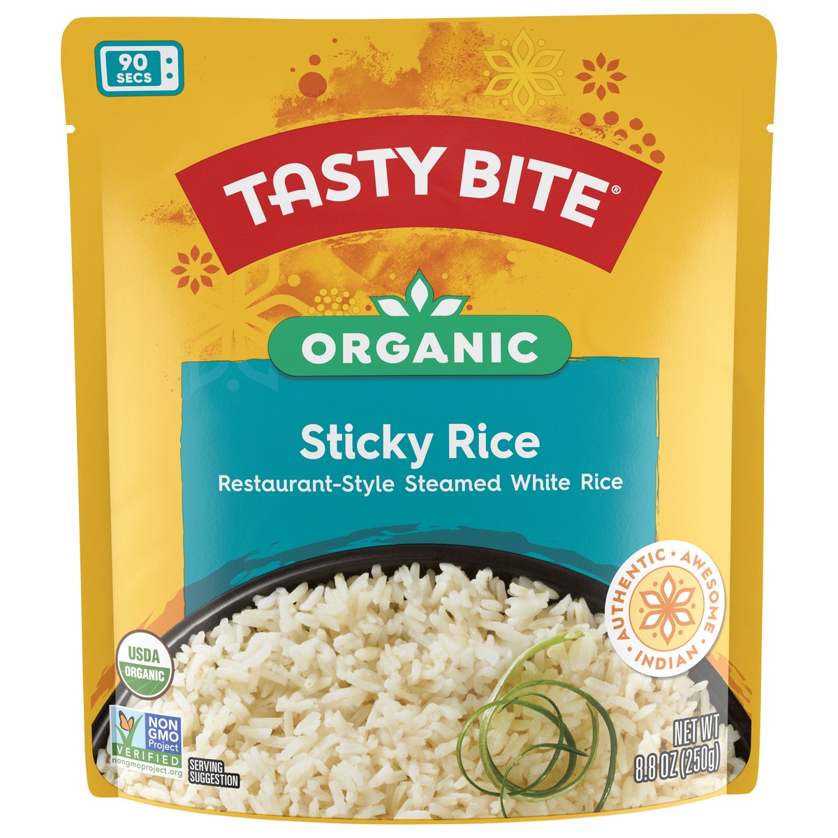 slide 1 of 10, Tasty Bite Organic Sticky Rice, 8.8 oz