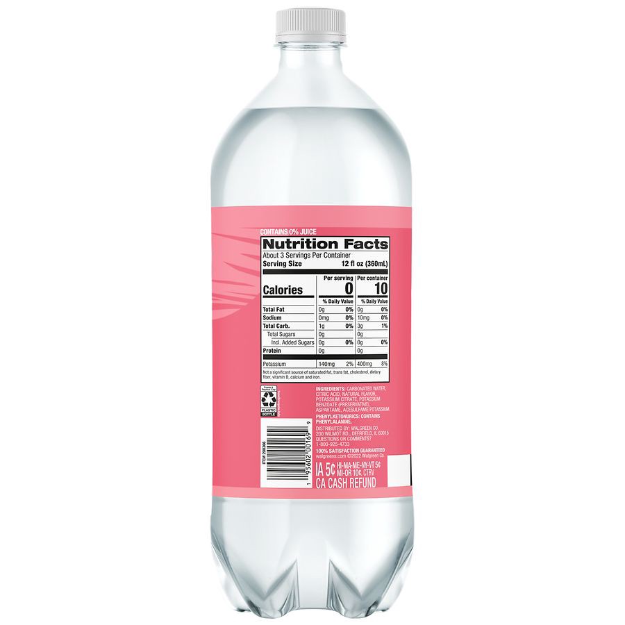 slide 4 of 5, Nice! Sparkling Water Beverage Watermelon - 33.8 fl oz, 33.8 fl oz