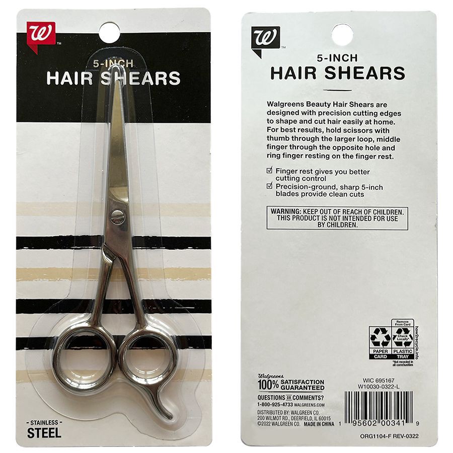 slide 2 of 4, Walgreens Hair Shears 5 Inch, 1 ct