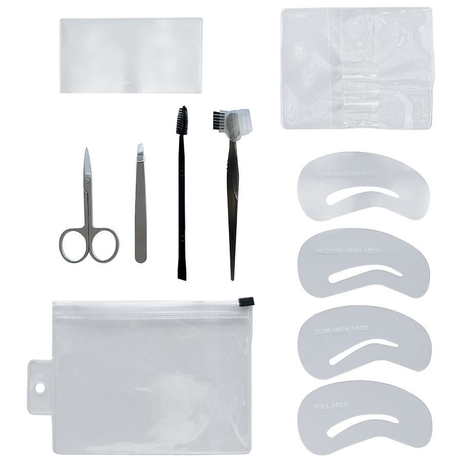slide 2 of 4, Walgreens Brow 9 Piece Kit, 1 ct