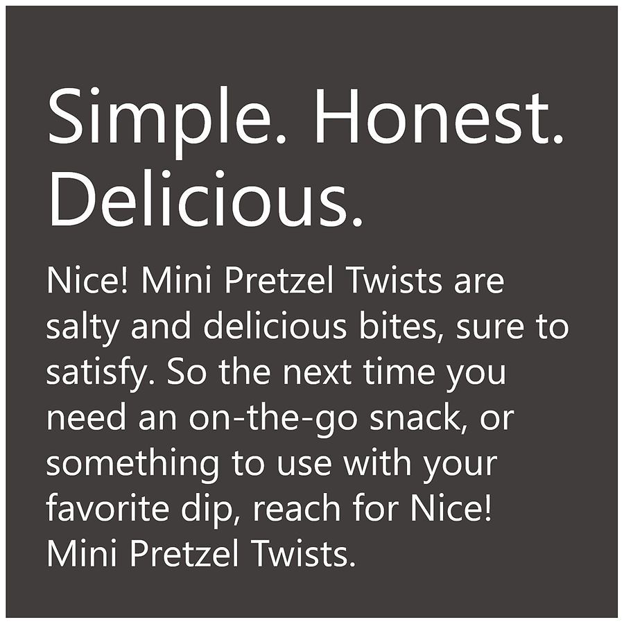 slide 3 of 5, Nice! Mini Pretzel Twists, 16 oz