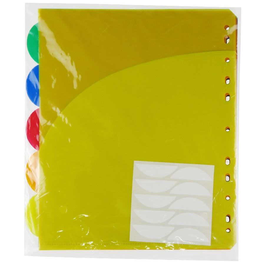 slide 2 of 3, Wexford Index Dividers with Pockets, 5 ct