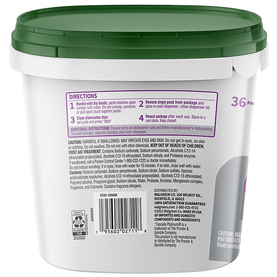 slide 3 of 3, Walgreens Dishwasher Detergent Packs, 18 ct