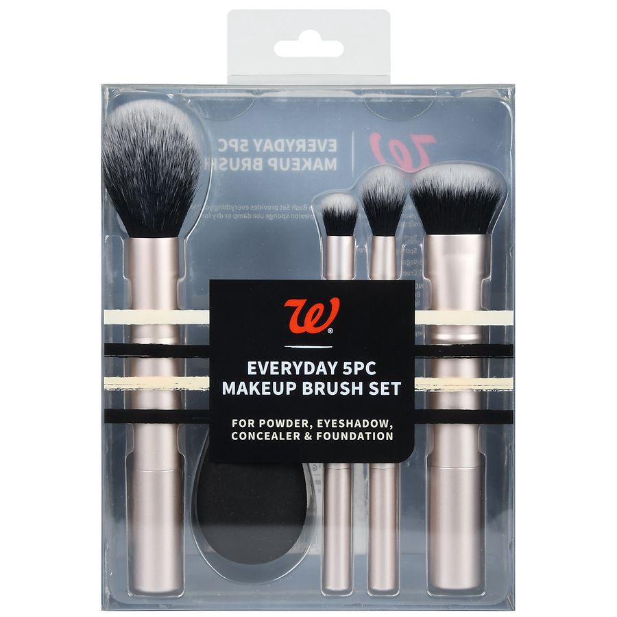 slide 2 of 5, Walgreens Beauty Everyday Makeup Brush Set, 5 ct