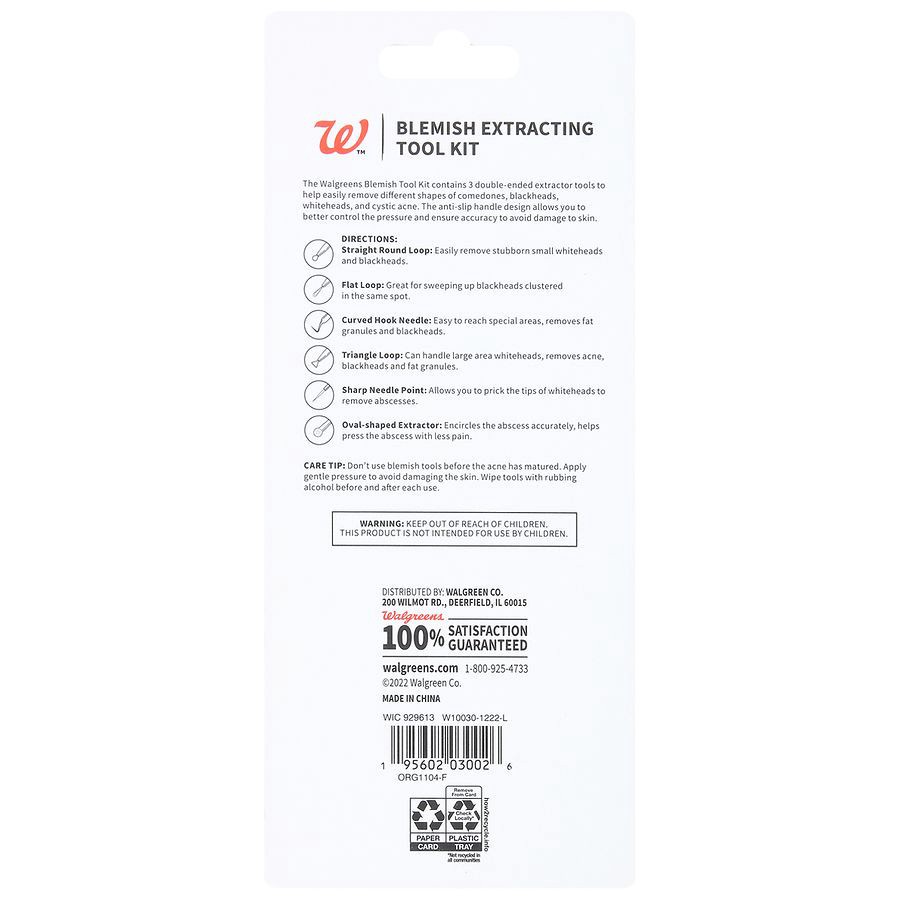 slide 2 of 2, Walgreens Blemish Extracting Tool Kit, 1 ct
