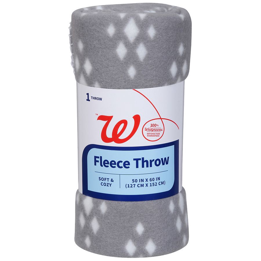 slide 4 of 5, Walgreens Fleece Throw, 1 ct