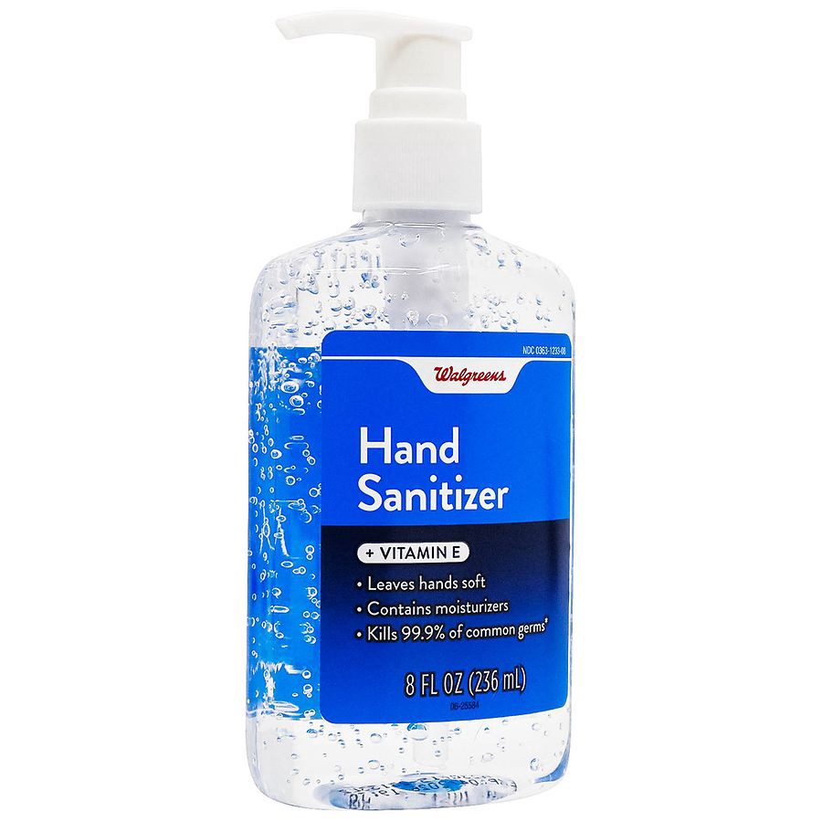 slide 4 of 4, Walgreens Hand Sanitizer + Vitamin E, 8 fl oz