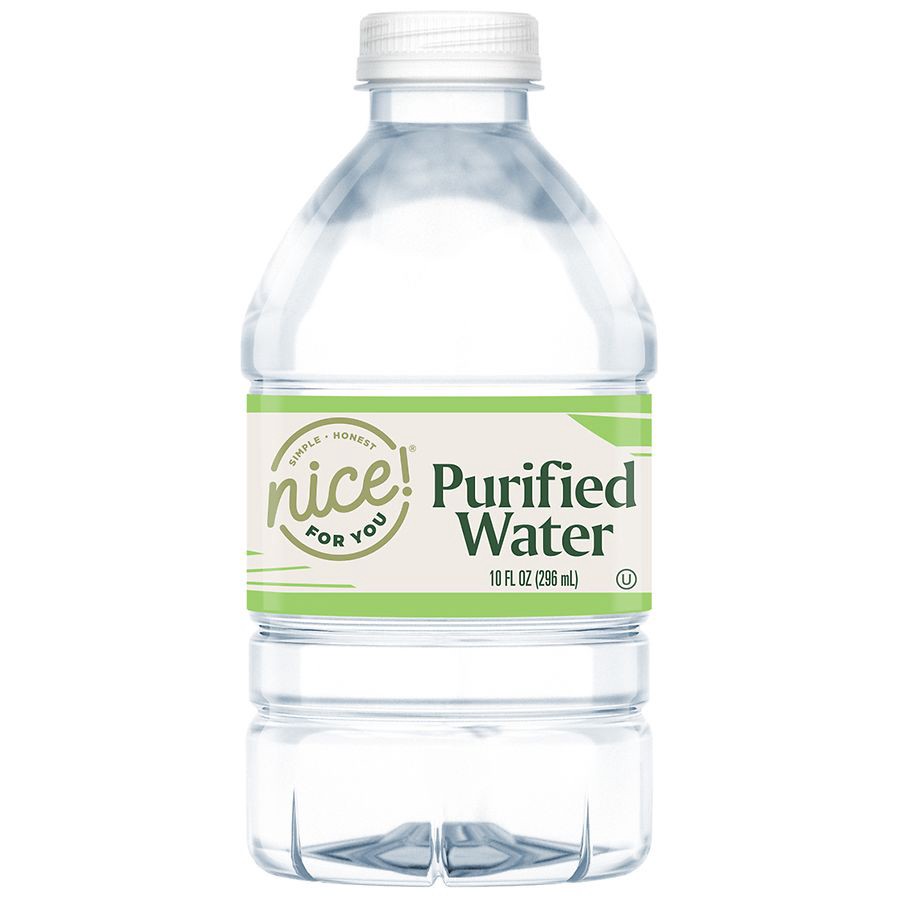 slide 2 of 5, Nice! Purified Water - 10 fl oz, 10 fl oz