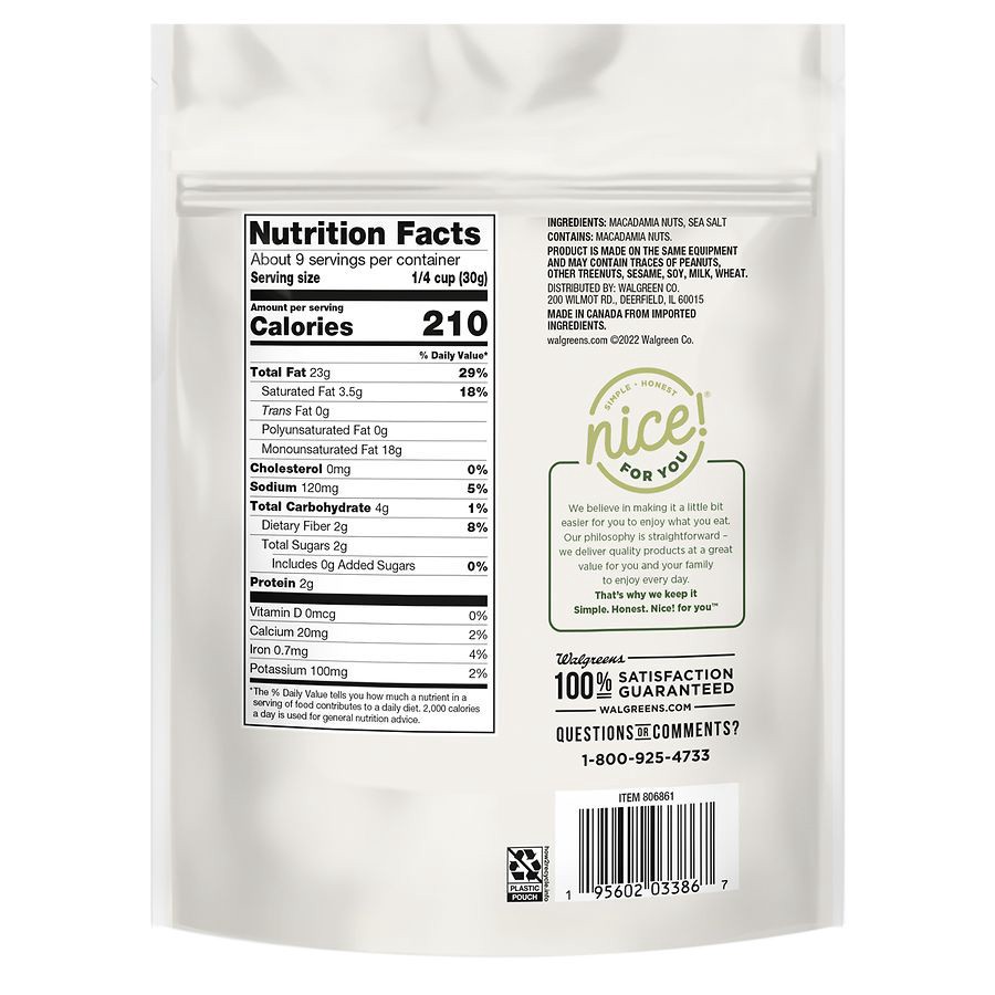 slide 4 of 5, Nice! Dry Roasted Macadamia Nuts Sea Salt, 9 oz