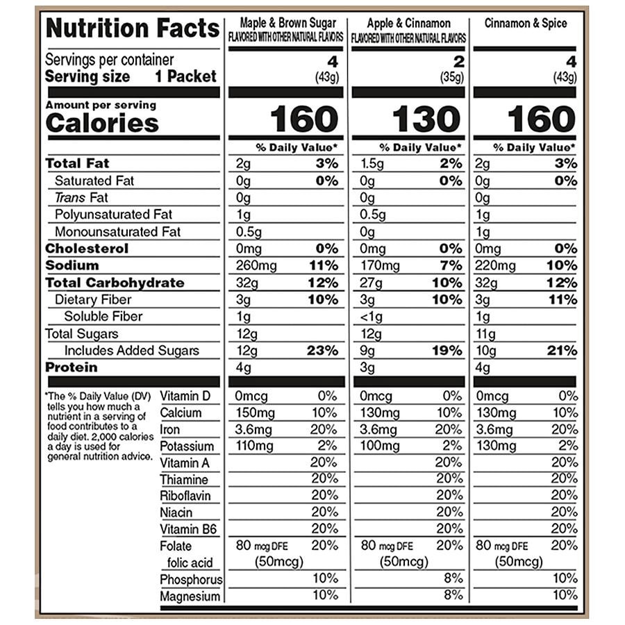 slide 5 of 5, Nice! Instant Oatmeal Variety Pack, 10 ct