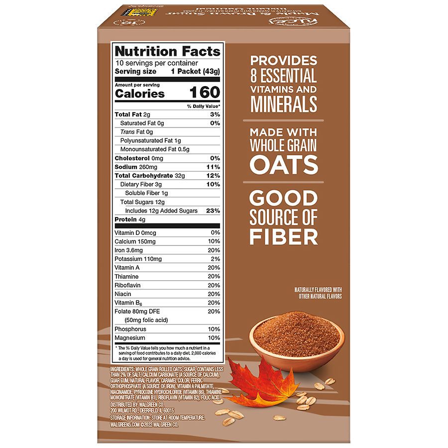 slide 4 of 5, Nice! Oatmeal Maple & Brown Sugar, 10 ct; 1.51 oz