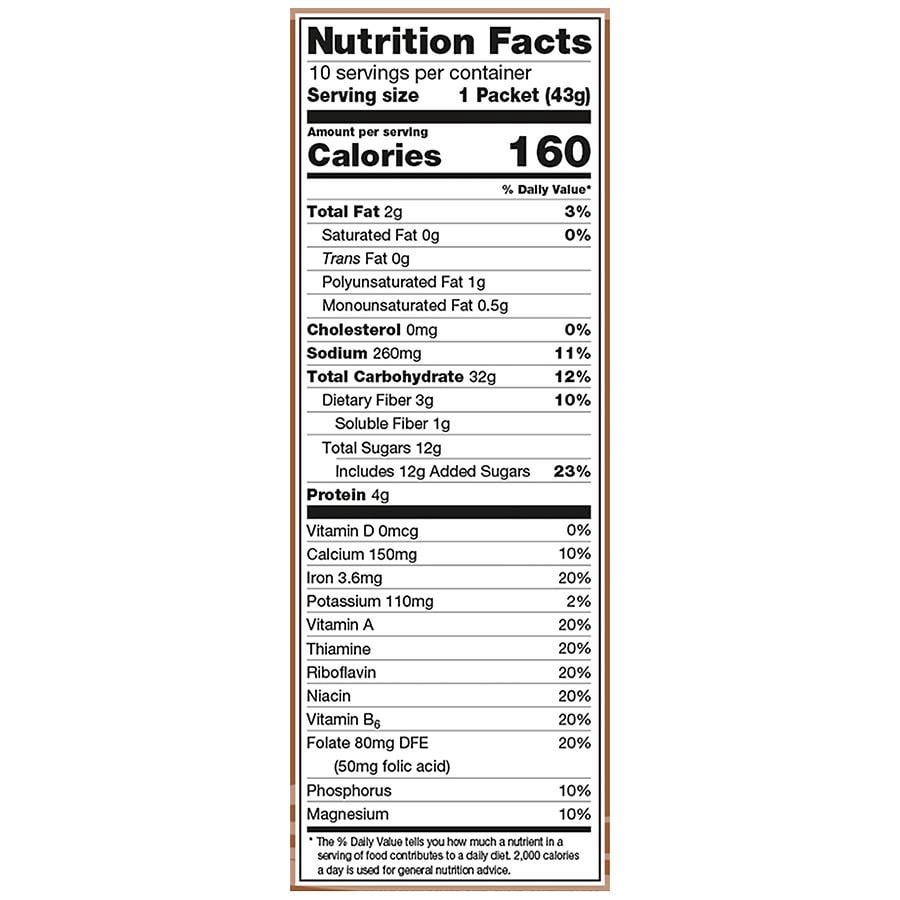 slide 5 of 5, Nice! Oatmeal Maple & Brown Sugar, 10 ct; 1.51 oz