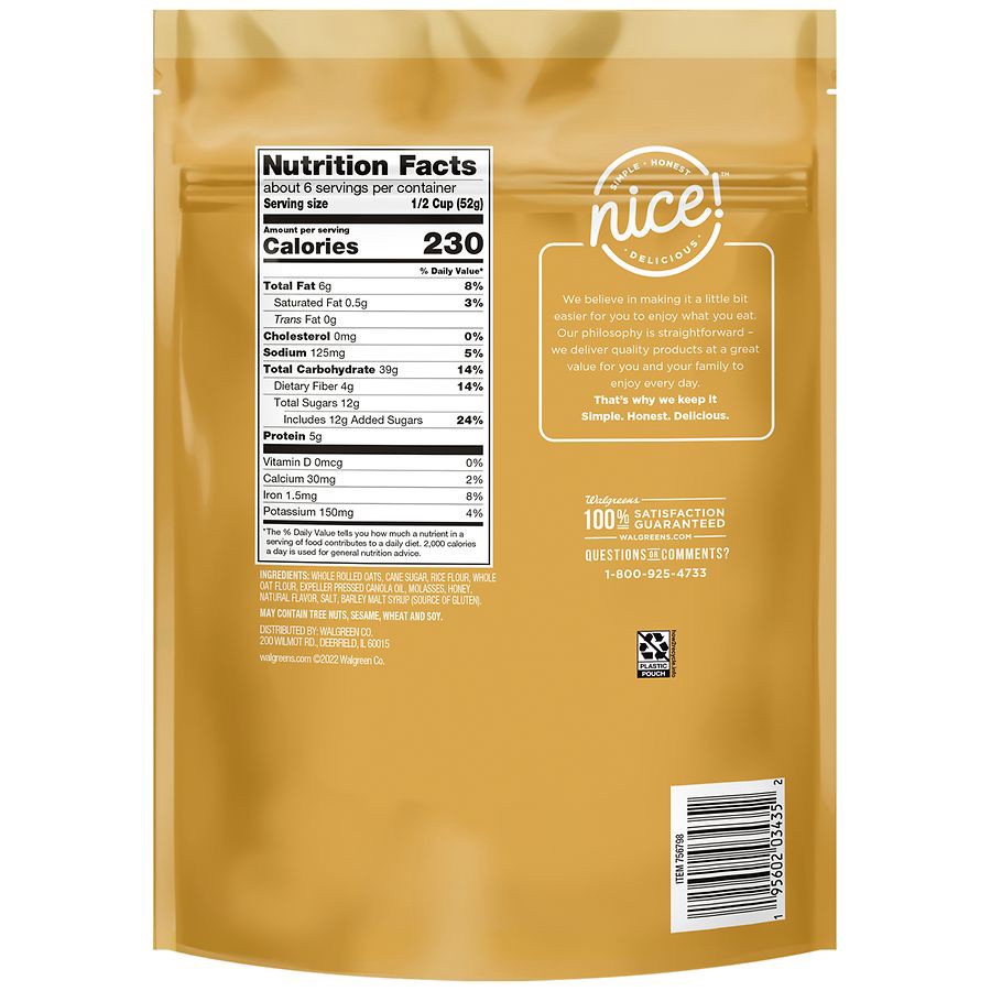 slide 4 of 5, Nice! Oats & Honey Granola, 11 oz