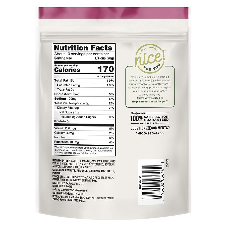 slide 5 of 5, Nice! Roasted Mixed Nuts Sea Salt, 10.3 oz