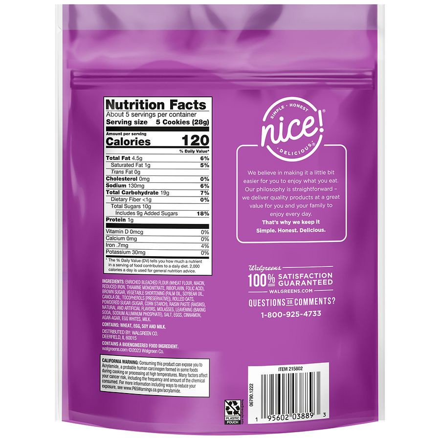 slide 3 of 5, Nice! Mini Cookie Bites Iced Oatmeal, 5 oz