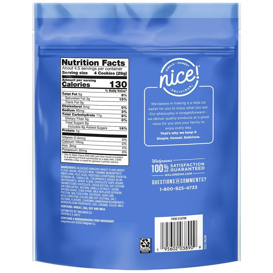 slide 4 of 5, Nice! Mini Cookie Bites Chocolate Chip, 4.5 oz