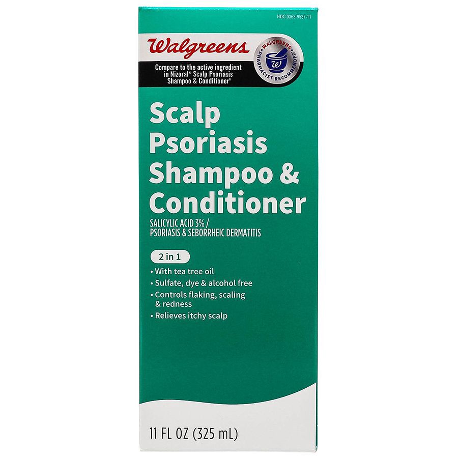 slide 2 of 5, Walgreens Scalp Psoriasis Shampoo & Conditioner, 11 fl oz