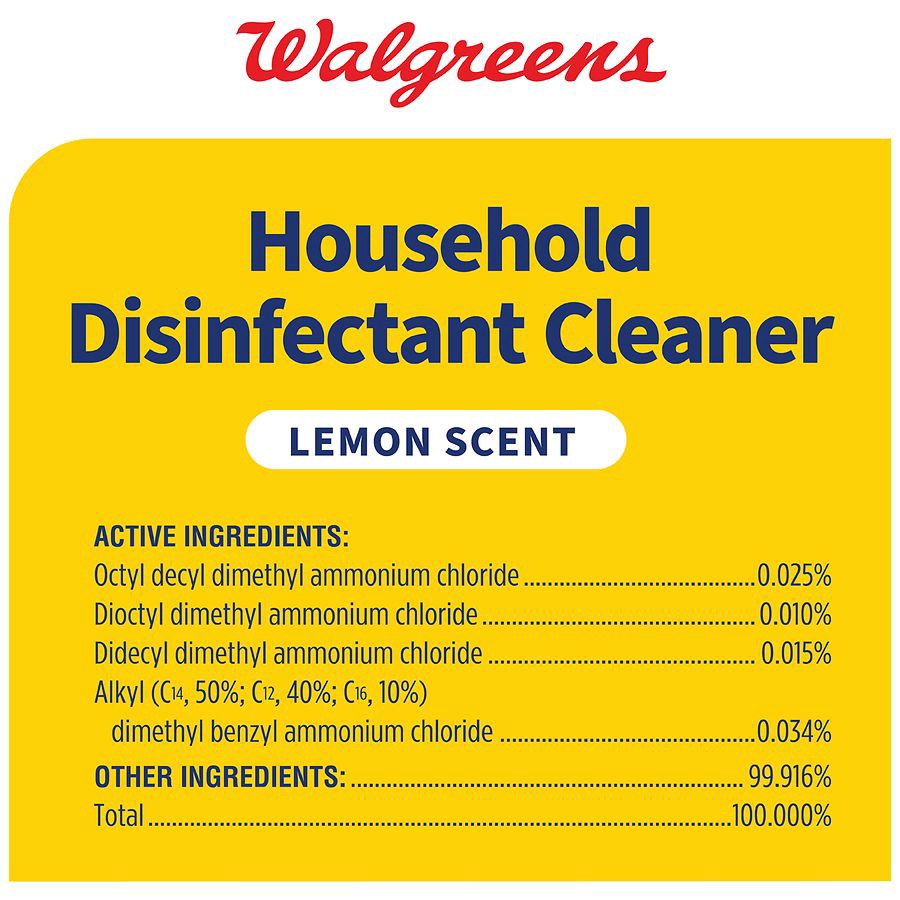 slide 4 of 4, Walgreens Household Disinfectant Cleaner, 32 fl oz