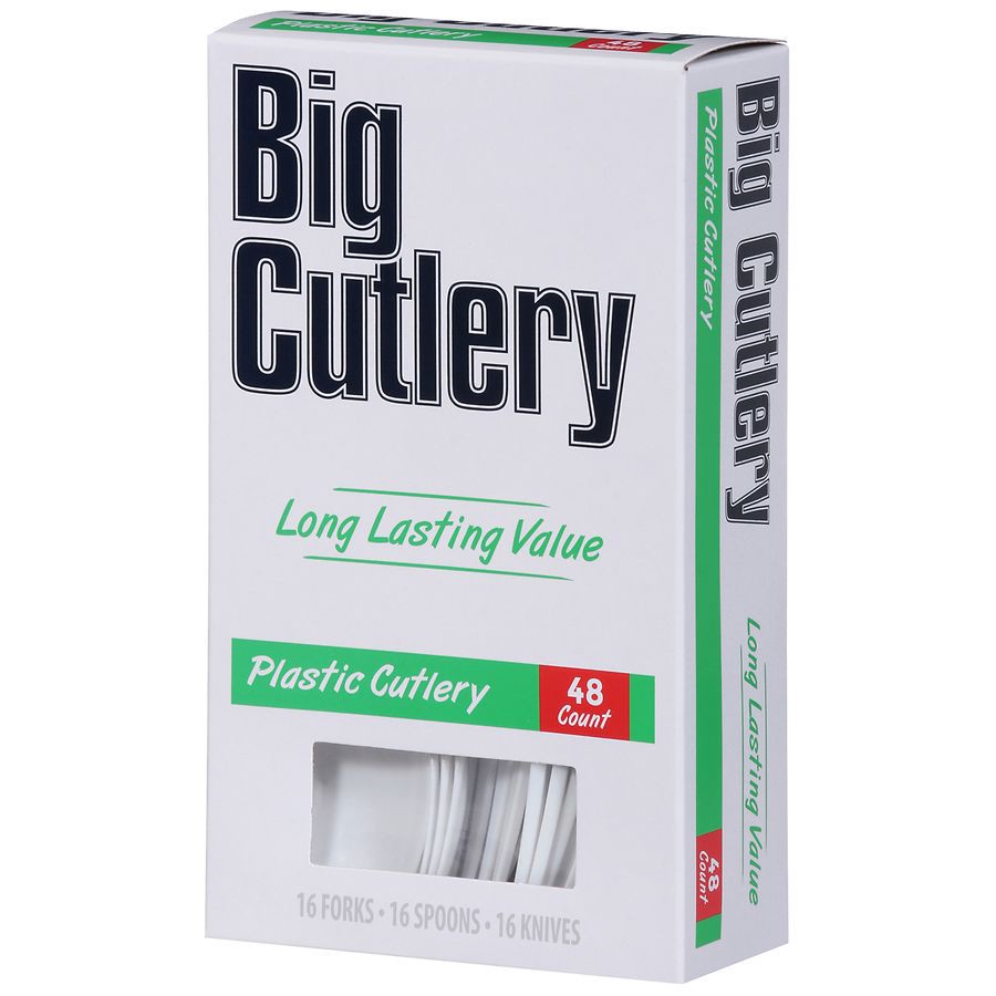 slide 5 of 5, Walgreens Plastic Cutlery, 48 ct