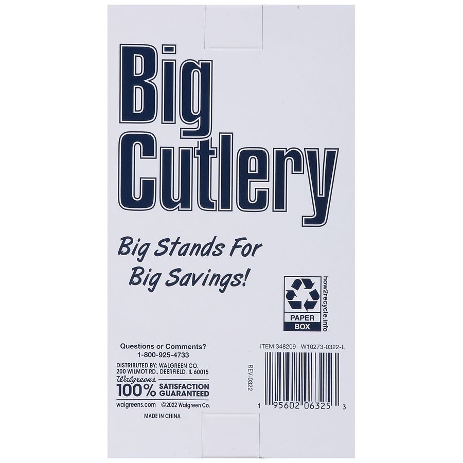 slide 3 of 5, Walgreens Plastic Cutlery, 48 ct