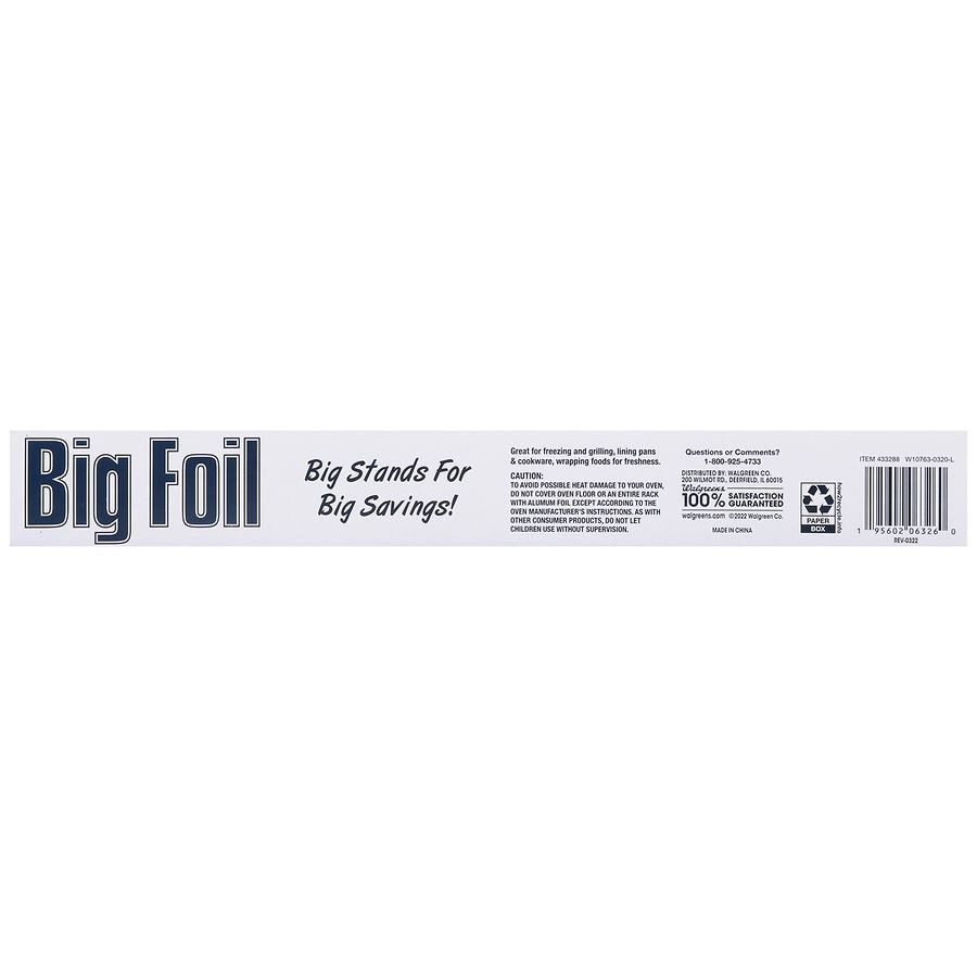 slide 5 of 5, Walgreens Aluminum Foil 25 Square Feet, 1 ct