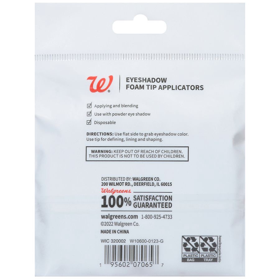 slide 2 of 2, Walgreens Beauty Cosmetic Foam Tip Applicators, 24 ct