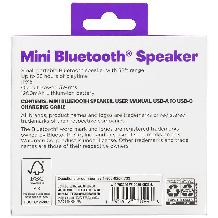 slide 3 of 3, Infinitive Mini Bluetooth Speaker, 1 ct