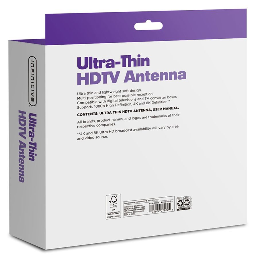 slide 2 of 3, Infinitive Ultra Thin HDTV Antenna, 1 ct