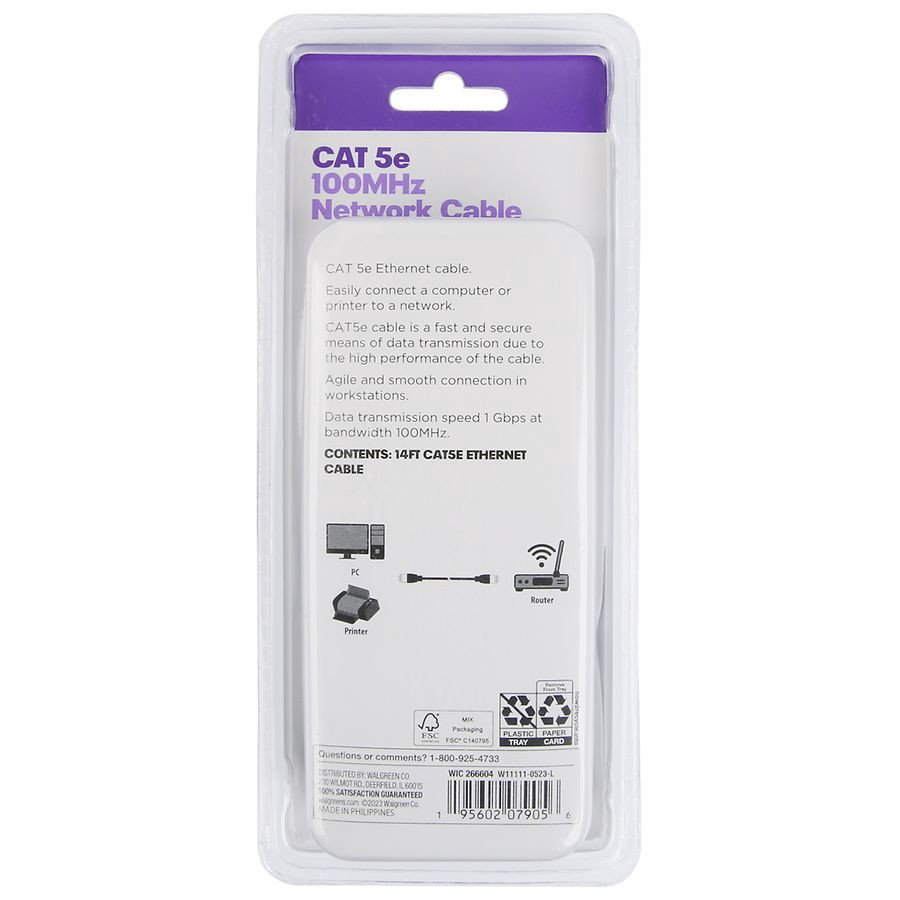 slide 2 of 3, Infinitive CAT 5e 100MHz Network Cable, 14 ft 1 ct