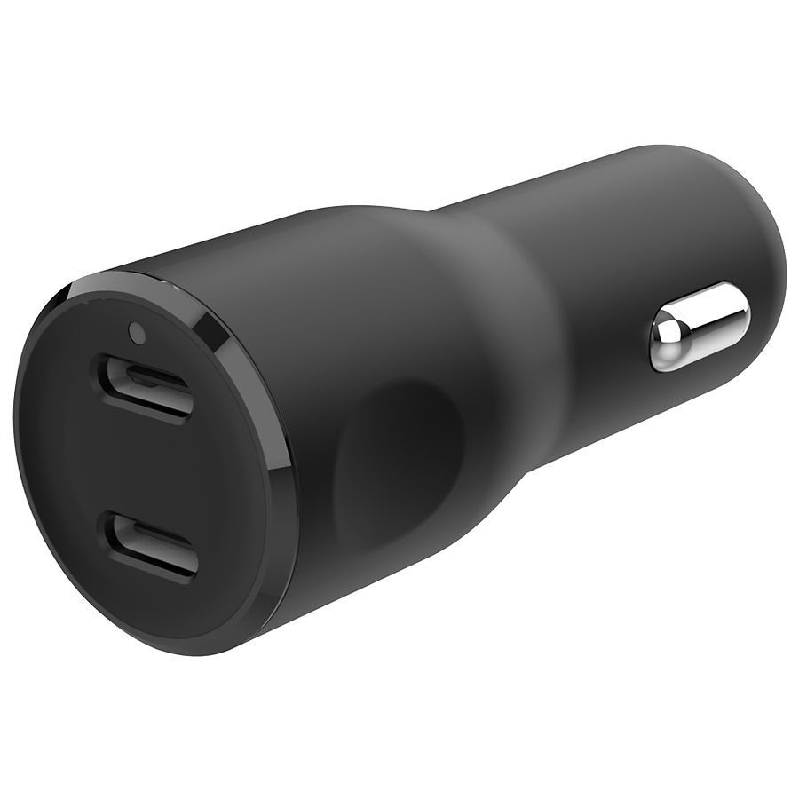 slide 3 of 3, Infinitive Dual USB-C Car Charger 20W Dual Port, 1 ct