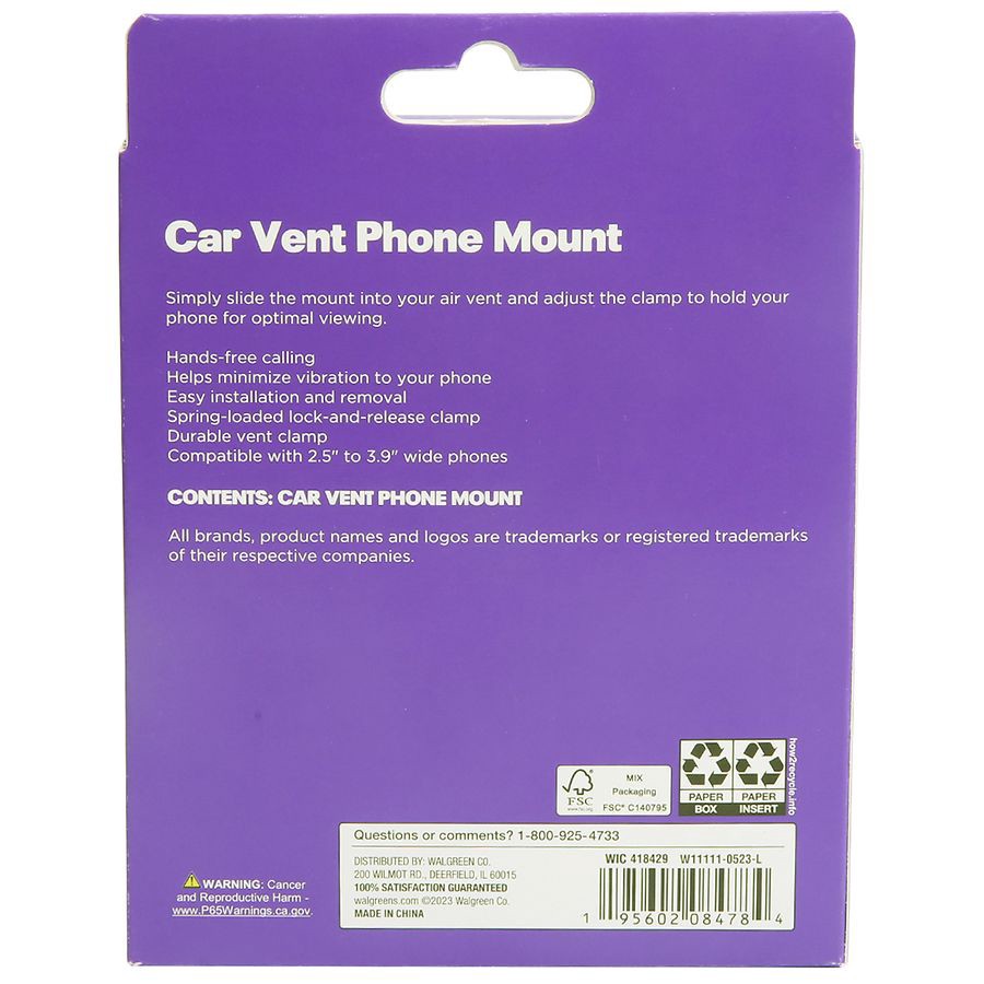 slide 2 of 3, Infinitive Car Vent Phone Mount, 1 ct