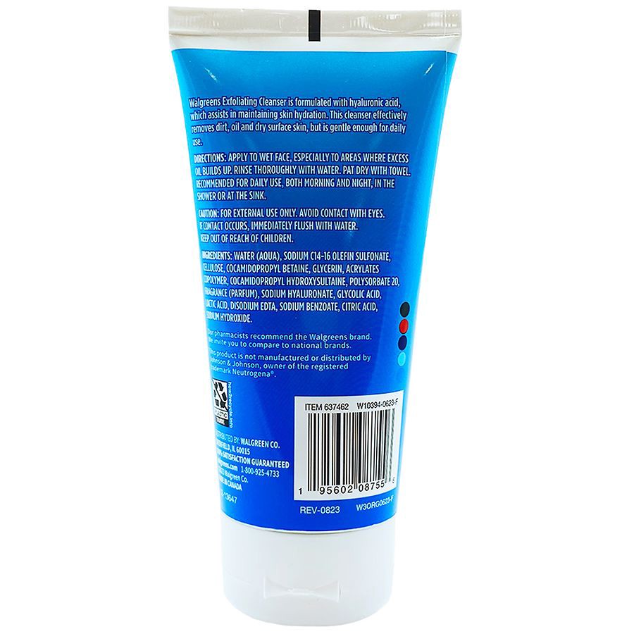 slide 2 of 2, Walgreens Exfoliating Cleanser, 5 oz