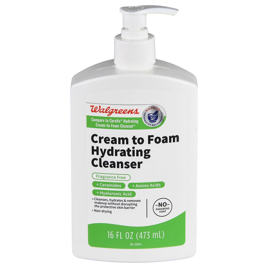slide 4 of 5, Walgreens Cream to Foam Hydrating Cleanser, 16 fl oz