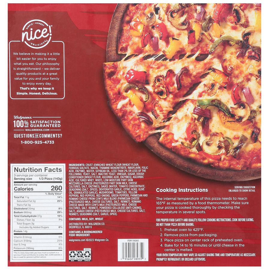 slide 3 of 5, Nice! Thin Crust Pizza Roasted Veggie, 15.15 oz