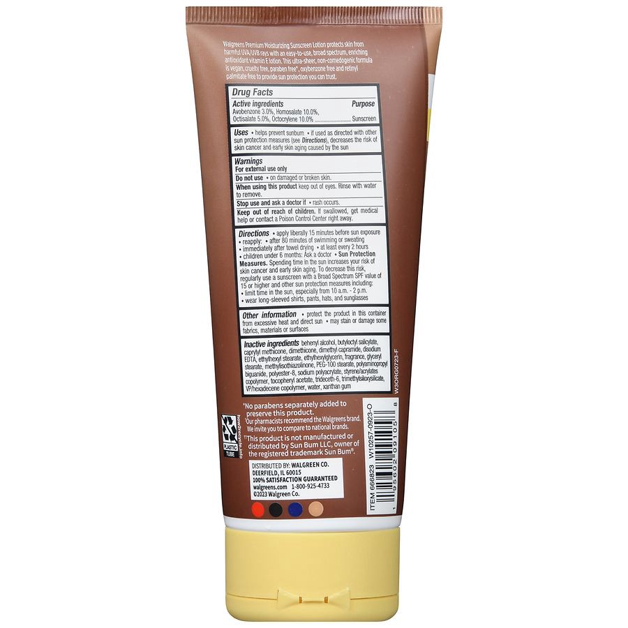 slide 2 of 5, Walgreens 50 Premium Moisturizing Sunscreen Lotion, 6 oz