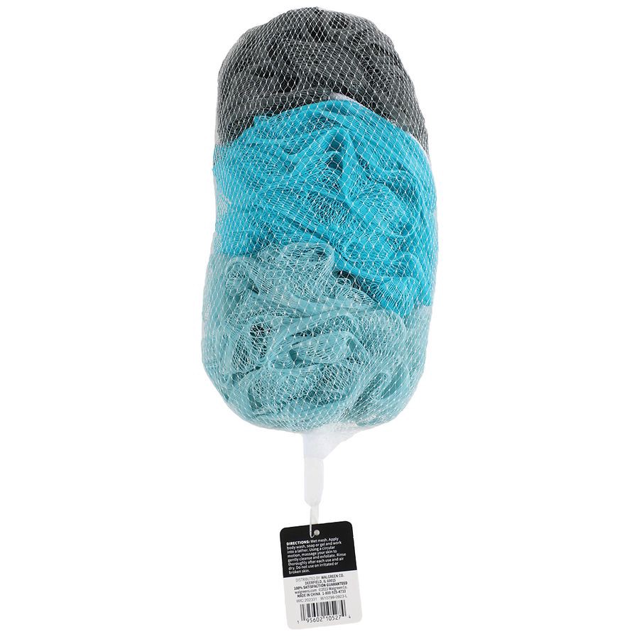 slide 3 of 3, Walgreens Beauty Bath Mesh Sponges, 3 ct