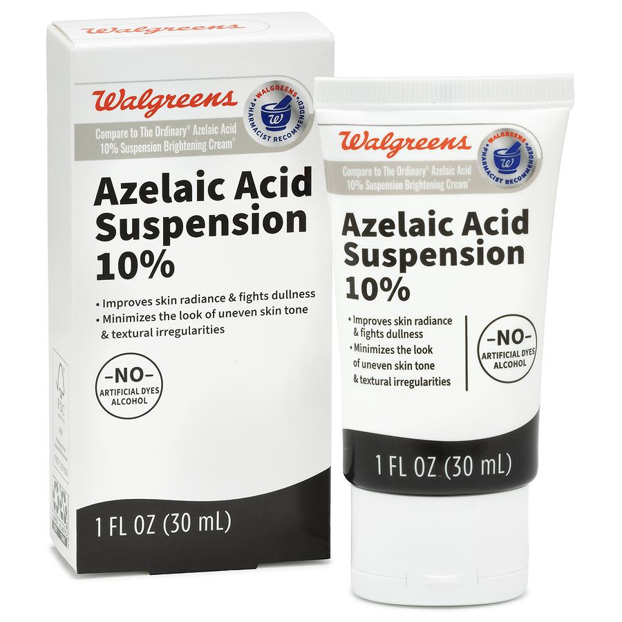 slide 4 of 4, Walgreens Azelaic Acid Suspension 10%, 1 fl oz